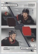 2021-22 Upper Deck Premier Premier Dual Jersey Thomas Chabot/Josh Norris #PD-CN