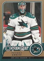 2008-09 O-Pee-Chee Base Set Thomas Greiss #206 card