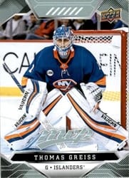 2019-20 Upper Deck MVP Base Set Thomas Greiss #121 card