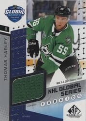 2025-26 SP Game Used 2024 Global Series Stars vs. Panthers Fabrics Thomas Harley #GSF2-17 card