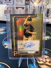 2025 Topps Gilded Collection Chrome Cast in Gold Autographs Thomas Harrington #GOLD-TH card