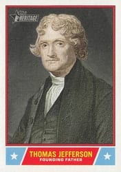 2025 Topps Heritage Notable Americans Thomas Jefferson #NS-3 card