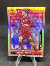 2021 Topps Merlin Chrome UEFA Thomas Muller Aqua Speckle #135 card