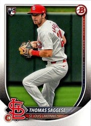 2025 Bowman Base Set Thomas Saggese #57 card