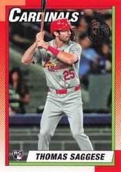 2025 Topps 1990 Topps Baseball (Series Two) Thomas Saggese #90B2-30 card