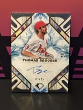 2025 Topps Diamond Icons Icons Chrome Autographs Thomas Saggese #ACC-TS card