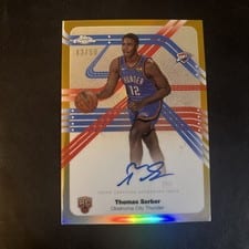 Thomas Sorber 2025-26 Topps Chrome Sapphire Next Stop Signatures card