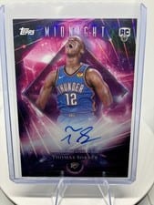 Thomas Sorber 2025-26 Topps Midnight Dark Matter Autographs Rookies card