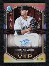 2025 Bowman Very Important Prospects Autographs Thomas White #VIP-TW card