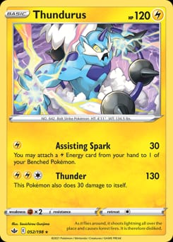 Chilling Reign Thundurus #52 card