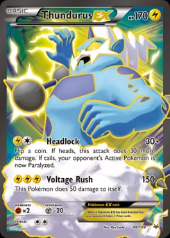 Roaring Skies Thundurus-EX #98 card