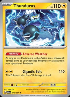 Obsidian Flames Thundurus #70 card