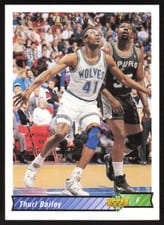 1992-93 Upper Deck Base Set Thurl Bailey #184 card