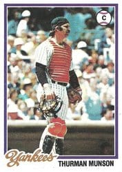 1978 Topps Base Set Thurman Munson #60 card