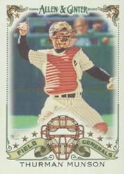 2020 Topps Allen & Ginter Field Generals Thurman Munson #FG-10 card