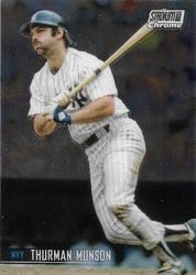 2021 Stadium Club Chrome Base Set Thurman Munson #165 card