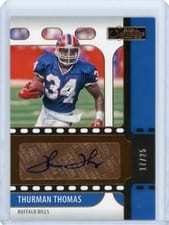 2021 Panini Chronicles Signature Series Thurman Thomas #SS-TTH card