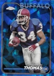 2024 Topps Chrome Sapphire Edition Base Set Thurman Thomas #9 card