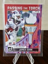 2024 Donruss Passing the Torch Thurman Thomas / James Cook #PTT-BIL card