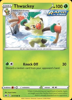 Chilling Reign Thwackey #17 card