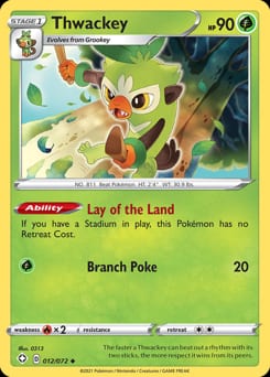 Shining Fates Thwackey #12 card
