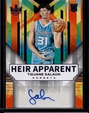 2024-25 Panini Court Kings Heir Apparent Autographs Tidjane Salaun #HA-TID card