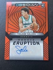 2024-25 Panini Obsidian Rookie Eruption Autographs Tidjane Salaun #REA-TID card