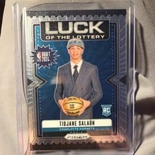 2024-25 Panini Prizm Luck of the Lottery Tidjane Salaun #13 card