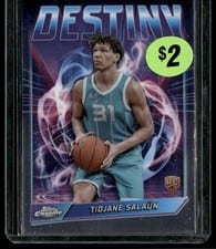 2024-25 Topps Chrome Destiny Tidjane Salaün #D-5 card