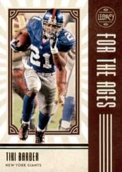 2020 Panini Legacy For the Ages Tiki Barber #FTA-TB card