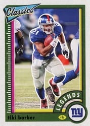2022 Panini Classics Base Set Tiki Barber #145 card