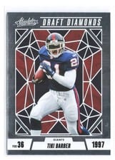 2024 Panini Absolute Draft Diamonds Tiki Barber #DD-TBR card