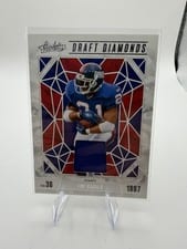 2024 Panini Absolute Draft Diamonds Jersey Tiki Barber #DDJ-TBR card