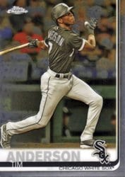 2019 Topps Chrome Base Set Tim Anderson #186 card