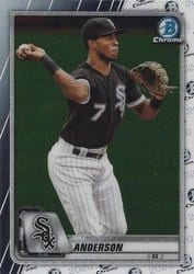2020 Bowman Chrome Base Set Tim Anderson #85 card