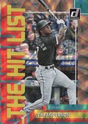 2022 Donruss The Hit List Tim Anderson #THL-3 card