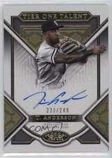 2023 Topps Tier One Talent Autographs Tim Anderson #T1TA-TAN card