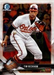 2018 Bowman Chrome Base Set Tim Beckham #74 card