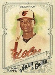 2018 Topps Allen & Ginter Base Set Tim Beckham #230 card