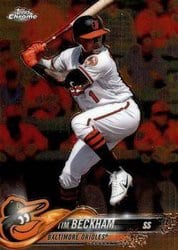 2018 Topps Chrome Base Set Tim Beckham #3 card
