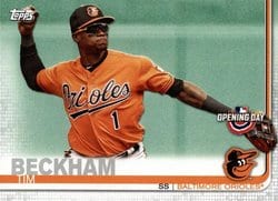 2019 Topps Opening Day Base Set Tim Beckham #64 card