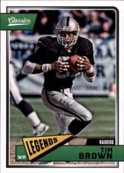 2018 Panini Classics Base Set Tim Brown #167 card