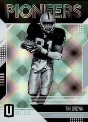 2018 Panini Unparalleled Pioneers Tim Brown #PN-TB card