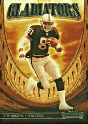 2021 Panini Contenders Gladiators Tim Brown #GLD-TBR card