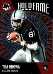 2021 Panini Mosaic HoloFame Tim Brown #17 card