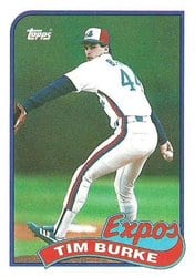 1989 Topps Base Set Tim Burke #48 card