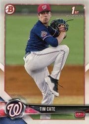 2018 Bowman Draft Base Set Tim Cate #BD-12 card