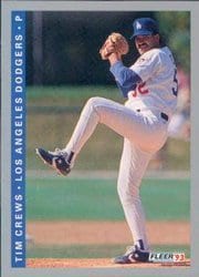 1993 Fleer Base Set Tim Crews #444 card