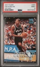 Tim Duncan 1997 Fleer card