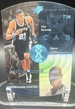 1997 Spx Tim Duncan #37 card